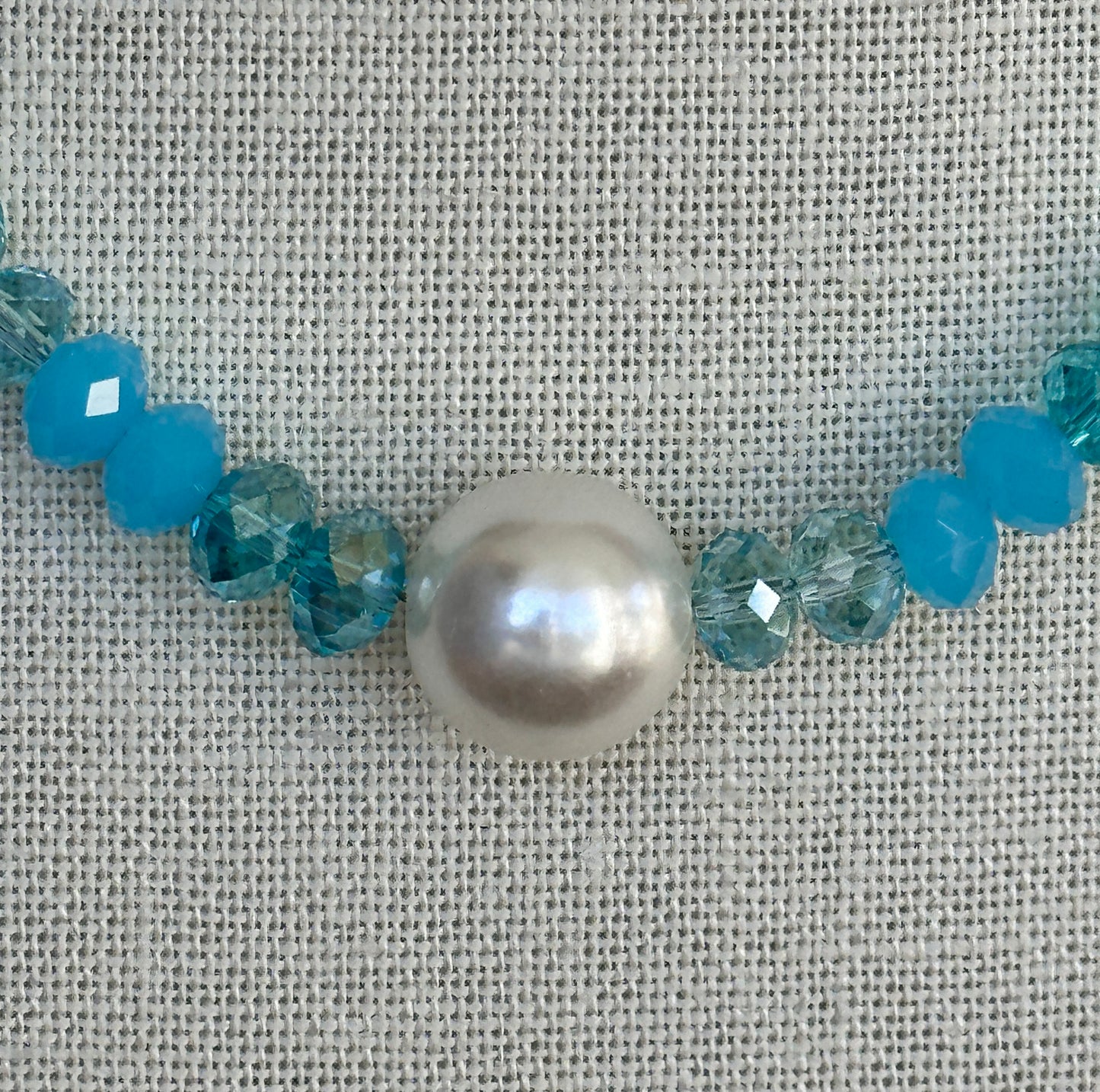 Crystal Mix Pearl Necklace