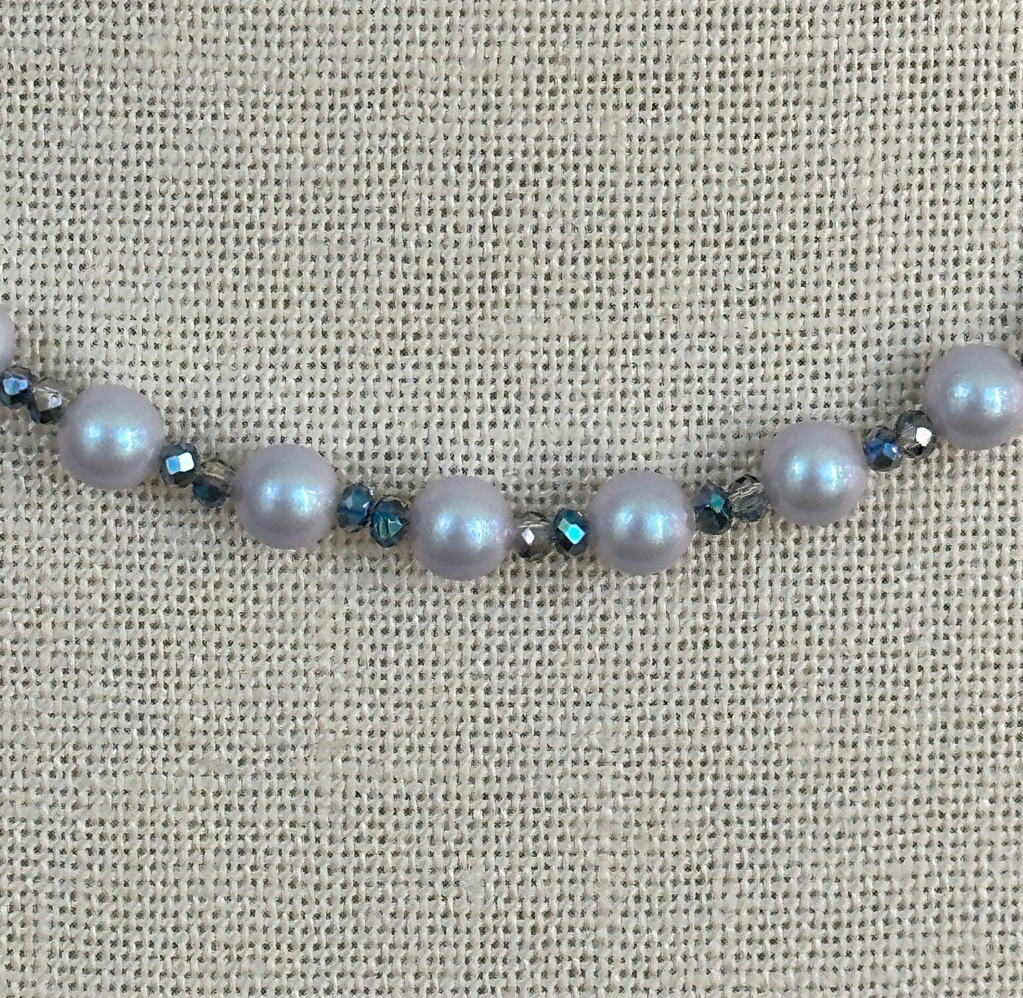 Icy Blue Pearl Necklace