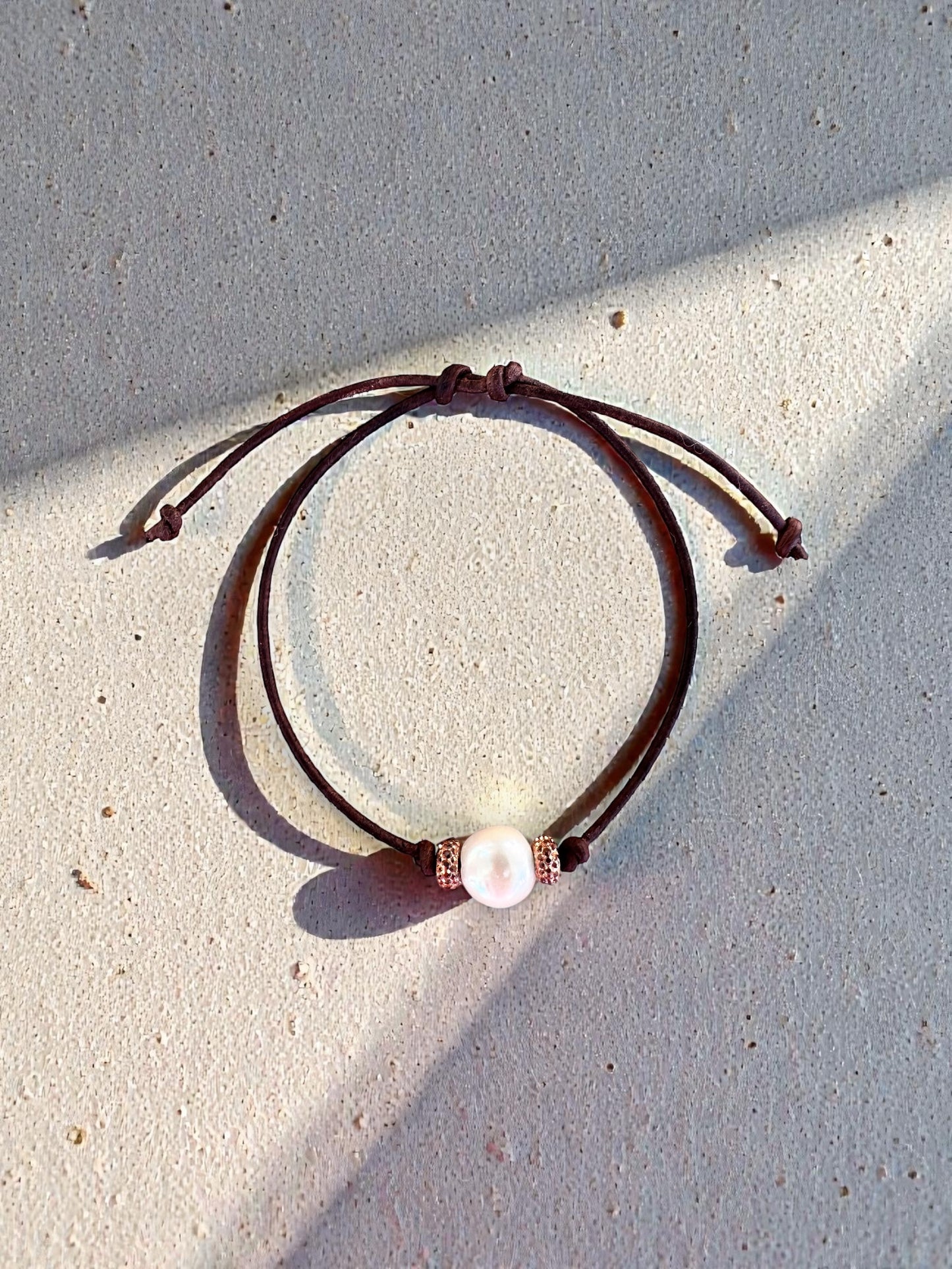 Bronze Glow Pearl Bracelet