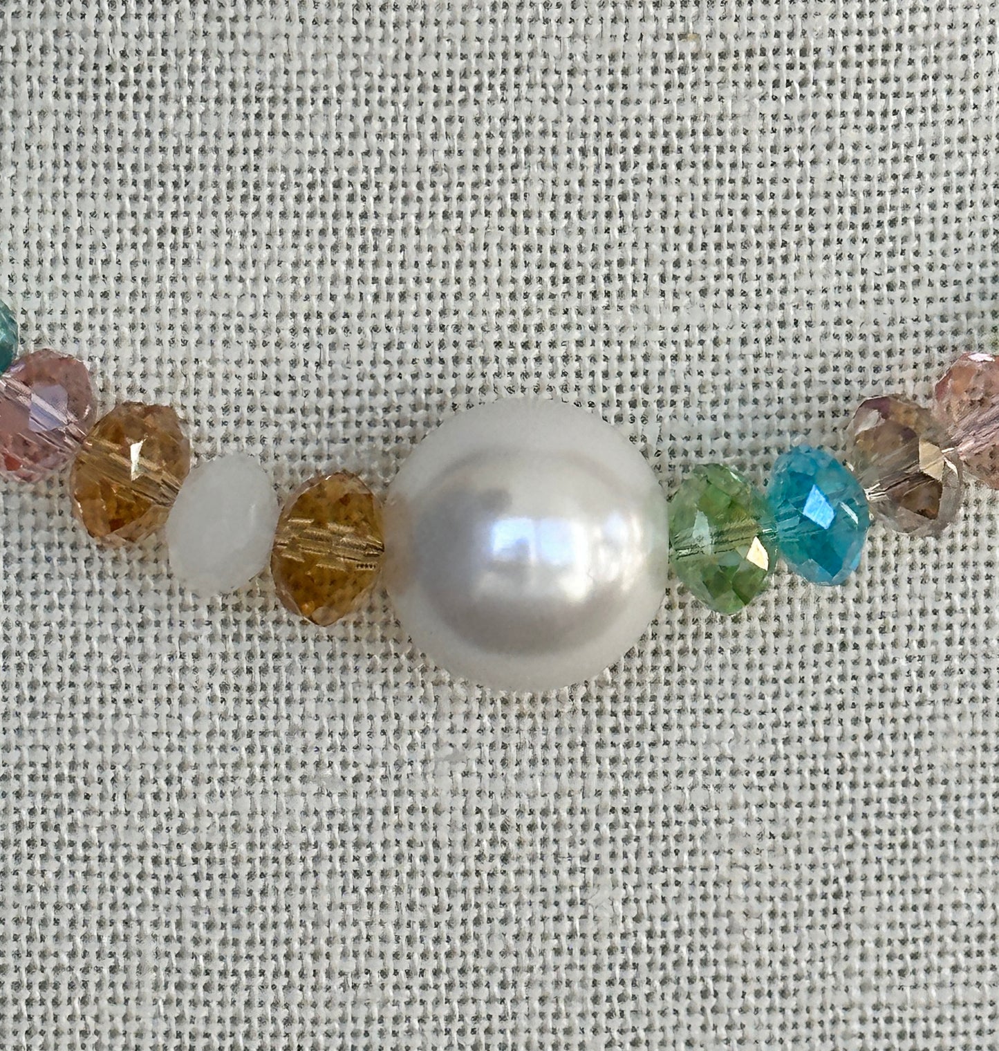 Crystal Mix Pearl Necklace