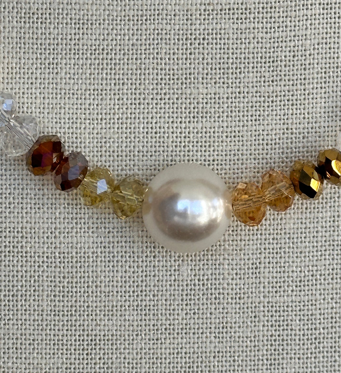 Crystal Mix Pearl Necklace
