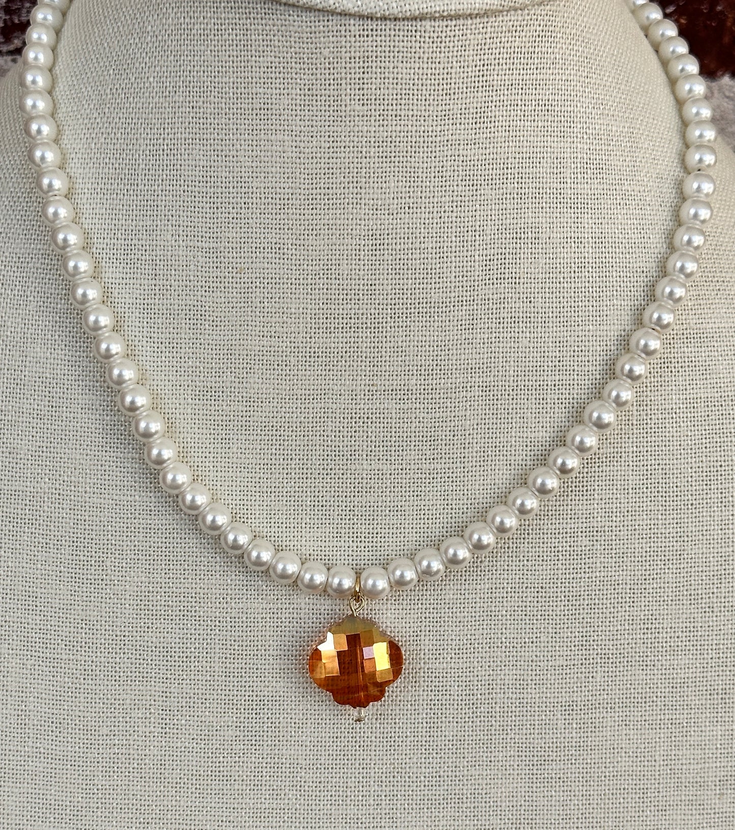 Sunset Pearl Necklace