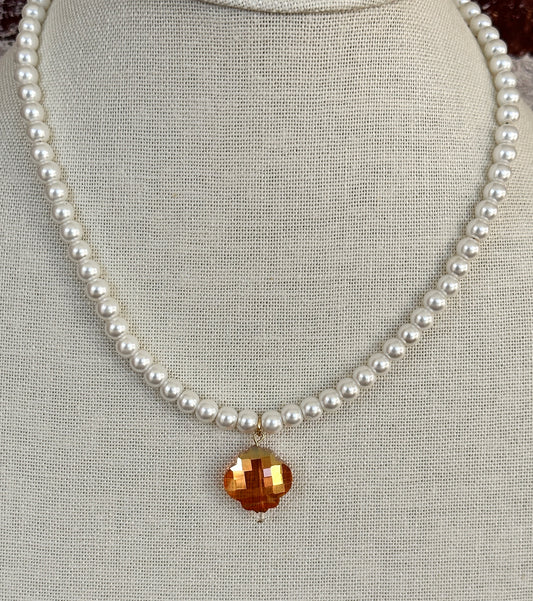 Sunset Pearl Necklace