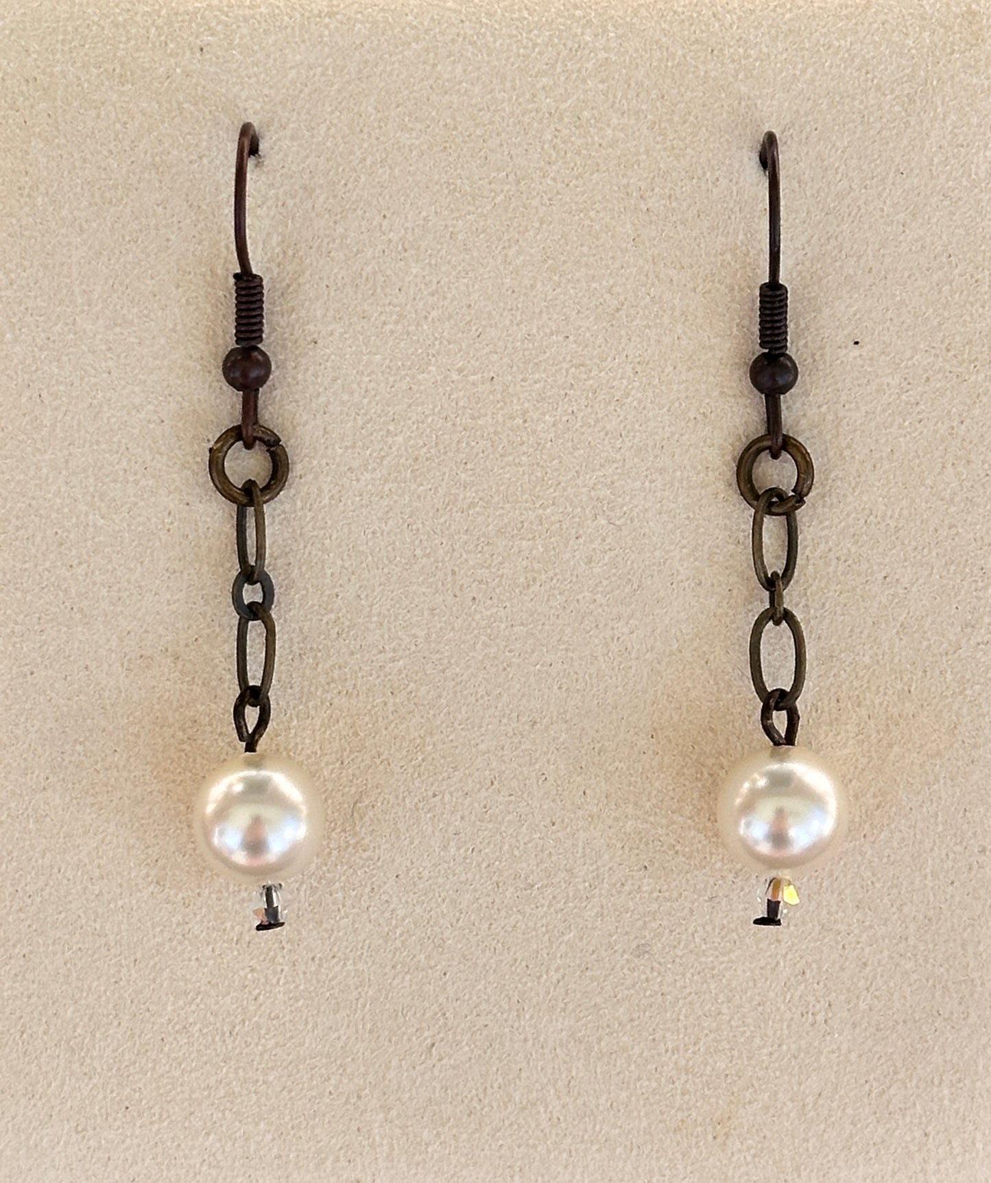 Bronze Pearl Link Drops