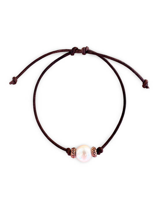 Bronze Glow Pearl Bracelet